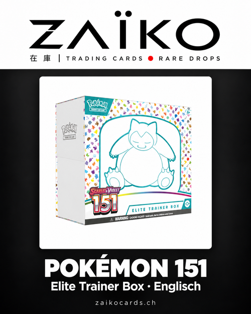 Pokémon 151 Elite Trainer Box – Englisch 🇬🇧 – gestaltetes ZAÏKO Cards Produktmotiv