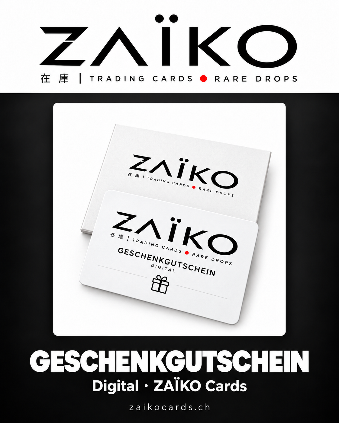 ZAÏKO Cards Geschenkgutschein – gestaltetes ZAÏKO Cards Produktmotiv
